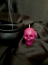 Load image into Gallery viewer, Purple Skull Candle For Spell, Wicca,Hoodoo | Height: 2.5'' |