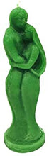 Load image into Gallery viewer, Green Couple Candle For Spell, Wicca,Hoodoo | Height: 5.5'' | Burning Hours: 3 |