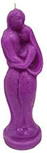 Load image into Gallery viewer, Purple Couple Candle For Spell, Wicca, Hoodoo | Height: 5.5'' | Burning Hours: 3 |
