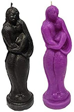 Load image into Gallery viewer, Purple Couple Candle For Spell, Wicca, Hoodoo | Height: 5.5'' | Burning Hours: 3 |
