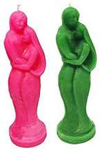 Load image into Gallery viewer, Pink Couple Candle For Spell, Wicca,Hoodoo | Height: 5.5'' | Burning Hours: 3 |