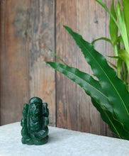 Load image into Gallery viewer, Green Jade Crystal Ganesha Statue | Lab Certified |