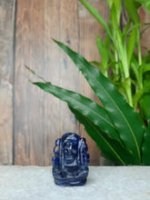 Load image into Gallery viewer, Lapis Lazuli Crystal Ganesha Statue | Lab Certified |