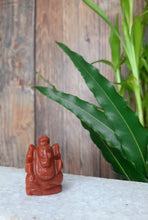 Load image into Gallery viewer, Red Jasper Crystal Ganesha Statue | Lab Certified |