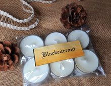 Load image into Gallery viewer, Blackcurrant Tealight Candles | Set of 6 | Scented Candle | Burning hours: 2 |