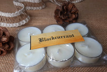Load image into Gallery viewer, Blackcurrant Tealight Candles | Set of 6 | Scented Candle | Burning hours: 2 |