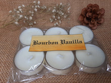 Load image into Gallery viewer, Bourbon Vanilla Tealight Candles | Set of 6 | Scented Candle | Burning hours: 2 |