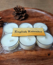 Load image into Gallery viewer, English Lavender Tealight Candles | Set of 6 | Scented Candle | Burning hours: 2 |