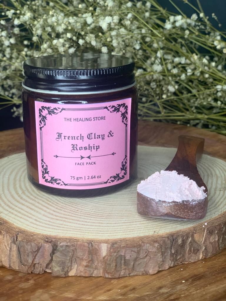 French Clay and Rose hip Face Pack – The Healing Store