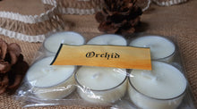 Load image into Gallery viewer, Orchid Tealight Candles | Set of 6 | Scented Candle | Burning hours: 2 |
