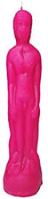 Load image into Gallery viewer, Pink Male Figurine Candle For Spell, Wicca,Hoodoo | Height: 8'' | Burning Hours: 2 |