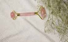 Load image into Gallery viewer, Rose Quartz Facial Massage Roller