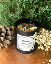 Load image into Gallery viewer, Pisces Zodiac Candle | Soy Wax | 170gms | With Rare Herbs, Crystals & Essential Oils | Burning Hours 40-45 |
