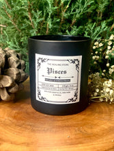 Load image into Gallery viewer, Pisces Zodiac Candle | Soy Wax | 170gms | With Rare Herbs, Crystals & Essential Oils | Burning Hours 40-45 |