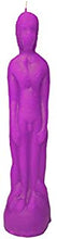 Load image into Gallery viewer, Purple Male Figurine Candle For Spell, Wicca, Hoodoo | Height: 8'' | Burning Hours: 2 |
