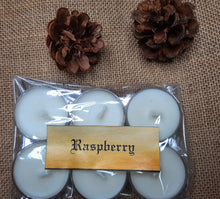 Load image into Gallery viewer, Raspberry Tealight Candles | Set of 6 | Scented Candle | Burning hours: 2 |