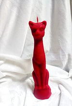 Load image into Gallery viewer, Cat Figure Spell Candle | Wicca Spells Candle | Red