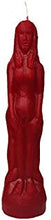 Load image into Gallery viewer, Red Female Figurine Candle For Spell, Wicca, Hoodoo | Height: 8'' | Burning Hours: 2 |