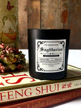 Load image into Gallery viewer, Sagittarius Zodiac Candle | Soy Wax | 170gms | With Rare Herbs, Crystals & Essential Oils | Burning Hours 40-45 |