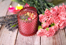 Load image into Gallery viewer, Self Love Intention Candle | Soy Wax | 200 gms | with rare herbs, crystals & essential oils |