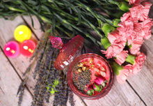 Load image into Gallery viewer, Self Love Intention Candle | Soy Wax | 200 gms | with rare herbs, crystals & essential oils |