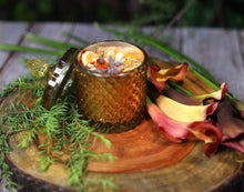 Load image into Gallery viewer, Success Intention Candle | Soy Wax | 200 gms | with rare herbs, crystals & essential oils |