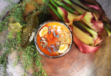 Load image into Gallery viewer, Success Intention Candle | Soy Wax | 200 gms | with rare herbs, crystals & essential oils |