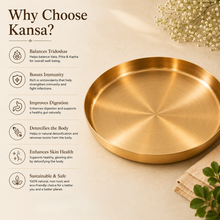 Load image into Gallery viewer, Kansa Thali | Diwali Gift | Matte Finish Bronze Thali | 11.5" Plate
