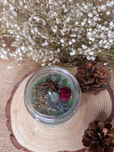 Load image into Gallery viewer, Heart Chakra Candle | Soy wax | 100gms | with rare herbs, crystals &amp; essential oils | Burning hours 30 |
