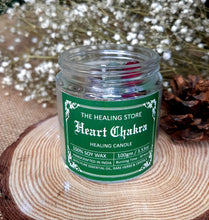 Load image into Gallery viewer, Heart Chakra Candle | Soy wax | 100gms | with rare herbs, crystals &amp; essential oils | Burning hours 30 |
