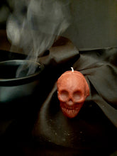 Load image into Gallery viewer, Brown Skull Candle For Spell, Wicca,Hoodoo | Height: 2.5&#39;&#39; |
