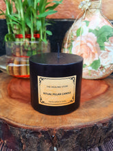 Load image into Gallery viewer, Black Ritual Pillar Candle | For Healing and Energy Work | For Decoration | 275 gms | Burning hours 72 hours |
