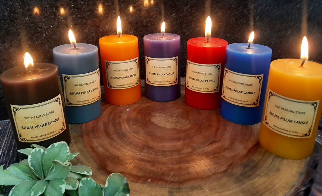 Pillar Ritual Candles Combo For Healing and Energy Work | For Decoration |