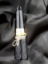 Load image into Gallery viewer, Black Taper Candle | Set of 2, 6, 12 | Height: 9&#39;&#39; |
