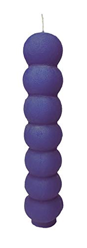Blue 7 Knob Candle For Spell, Wicca, Hoodoo | Height: 8'' | Burning Hours: 14 |