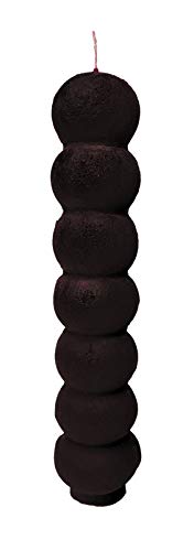 Black 7 Knob Candle For Spell, Wicca, Hoodoo | Height: 8'' | Burning Hours: 14 |