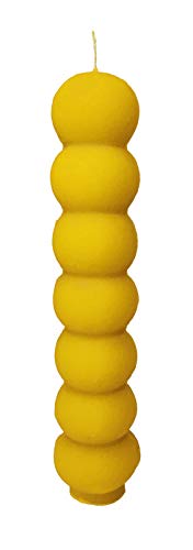 Yellow 7 Knob Candle For Spell, Wicca, Hoodoo | Height: 8'' | Burning Hours: 14 |