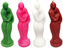 Load image into Gallery viewer, White Couple Candle For Spell, Wicca, Hoodoo | Height: 5.5&#39;&#39; | Burning Hours: 3 |
