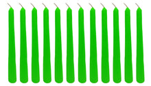 Load image into Gallery viewer, Green Taper Candle | Set of 2, 6, 12 | Height: 9&#39;&#39; |
