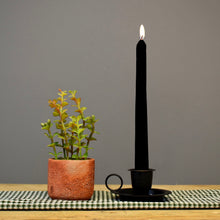 Load image into Gallery viewer, Black Taper Candle | Set of 2, 6, 12 | Height: 9&#39;&#39; |
