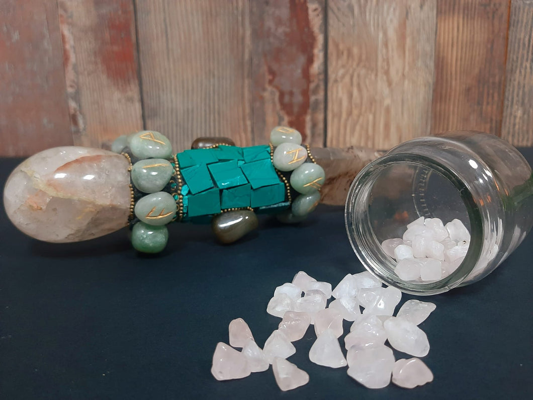 Rose Quartz Chips Stone - 50 grams