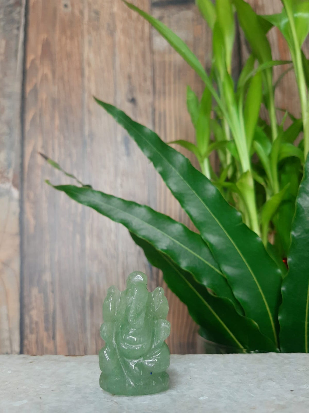Green Aventurine Ganesha Statue | Lab Certified |