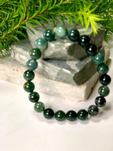 Load image into Gallery viewer, Moss Agate Bracelet | Lab Certified | 8 mm |
