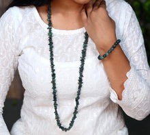 Load image into Gallery viewer, Green Aventurine Chip Necklace | Lab Certified | 72 gms |
