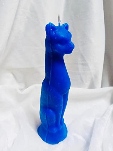 Cat Figure Spell Candle | Wicca Spells Candle | Blue