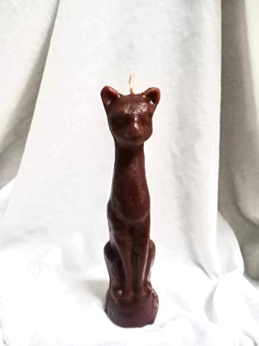 Cat Figure Spell Candle | Wicca Spells Candle | Brown