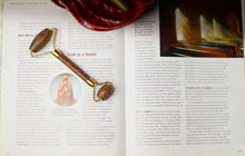 Load image into Gallery viewer, Unakite Stone Facial Massage Roller
