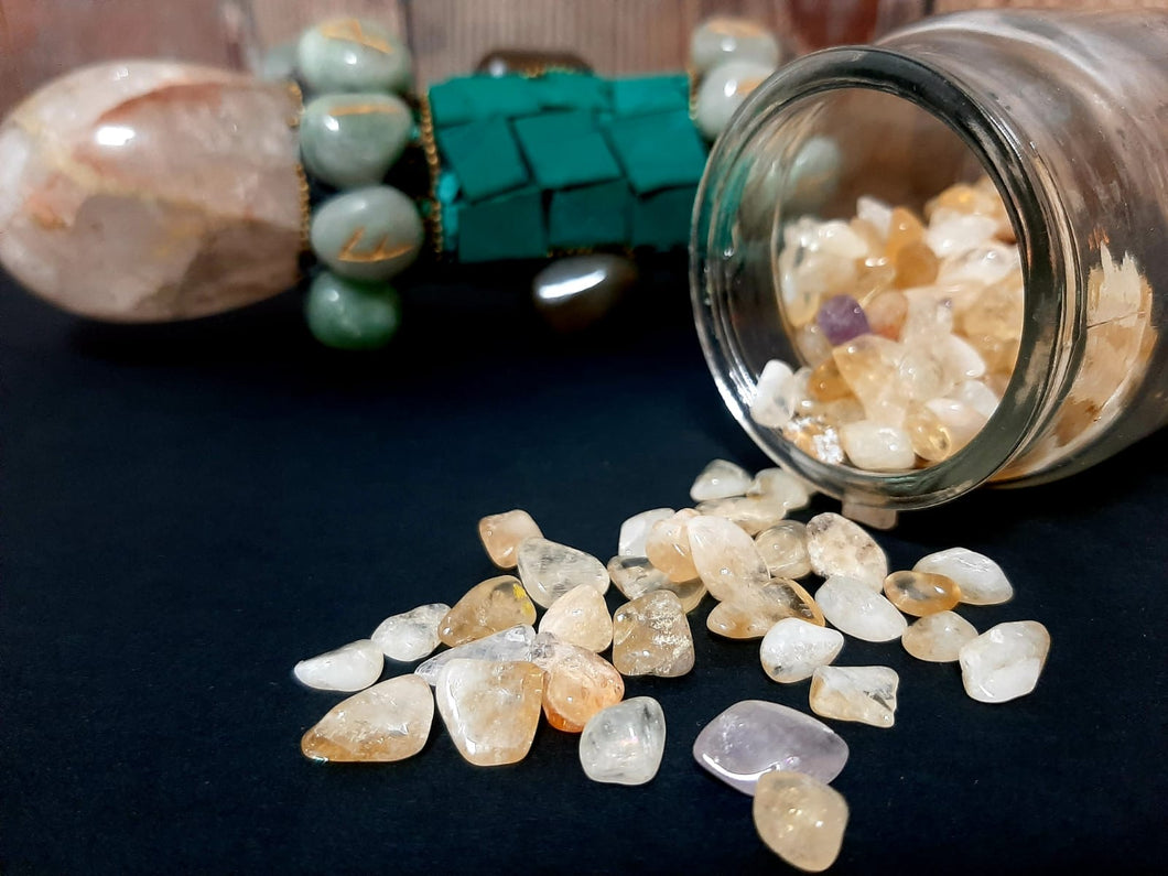 Natural Citrine Chips Stone - 50 grams