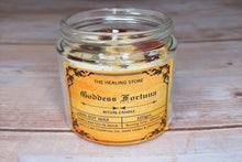 Load image into Gallery viewer, Goddess Fortuna Ritual Candle | Soy Wax | 100 gms | With Rare Herbs, Crystals &amp; Essential Oils | Burning Hours 30 |
