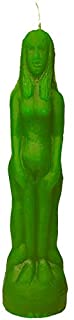 Green Female Figurine Candle For Spell, Wicca,Hoodoo | Height: 8'' | Burning Hours: 2 |